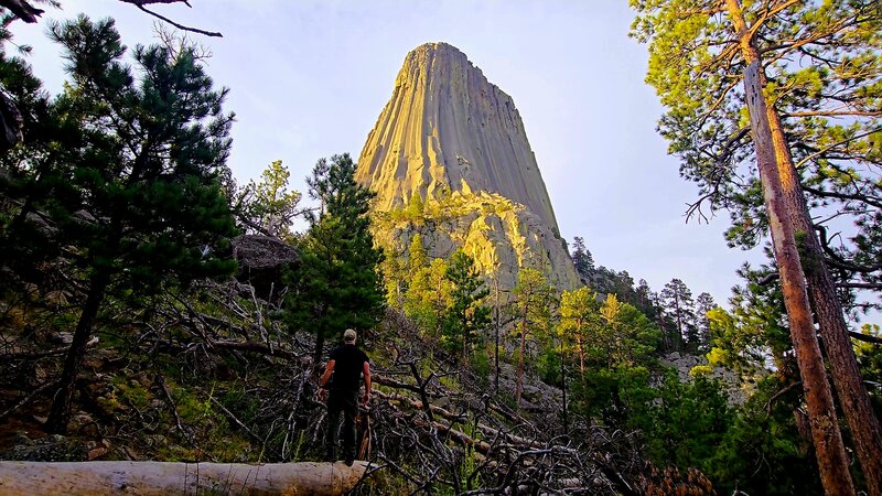 View of Devils Tower from near the Loop Trail.