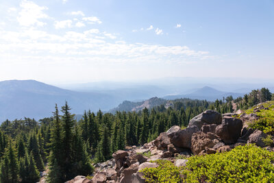 A ridge half way to the summit.