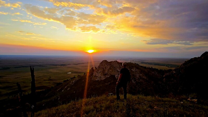 Sunrise on Bear Butte Trail