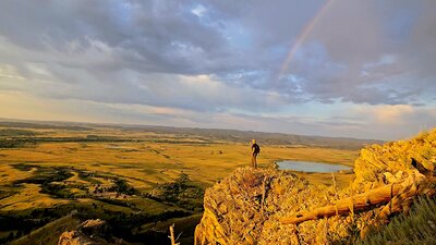 Sunrise on Bear Butte Trail