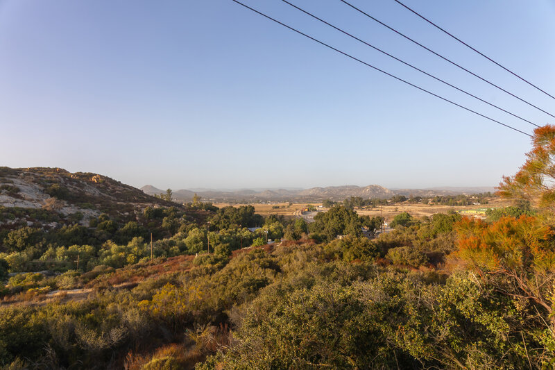 Campo shortly before sunset.