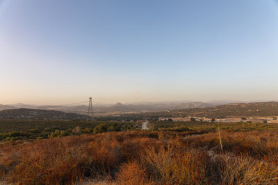 View north from the Southern Terminus towards Campo.