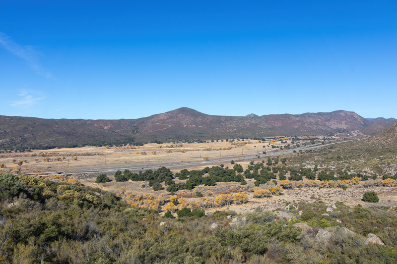 Cottonwood Valley across Interstate 8.