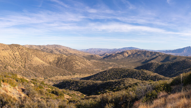 View to the west of the San Felipe Hills.