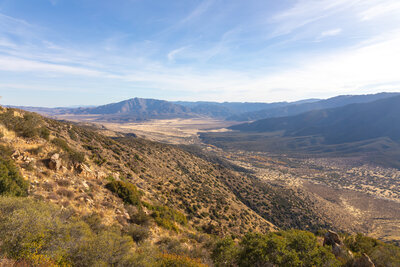 Looking back to San Felipe Valley and Granite Mountain.