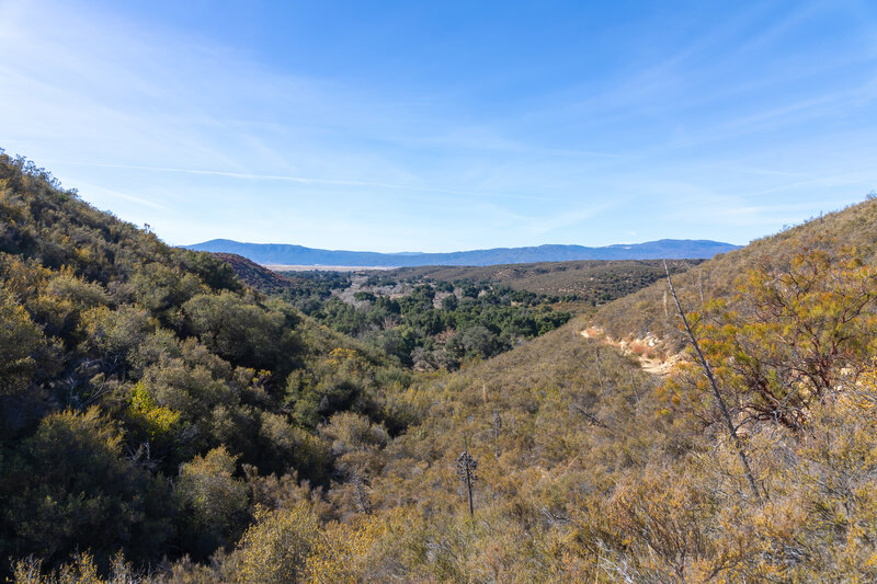 Looking back towards Warner Valley.