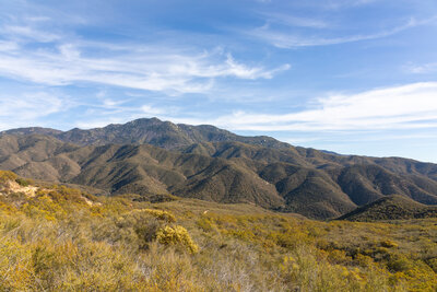 Expansive views towards Hot Spring Mountain.