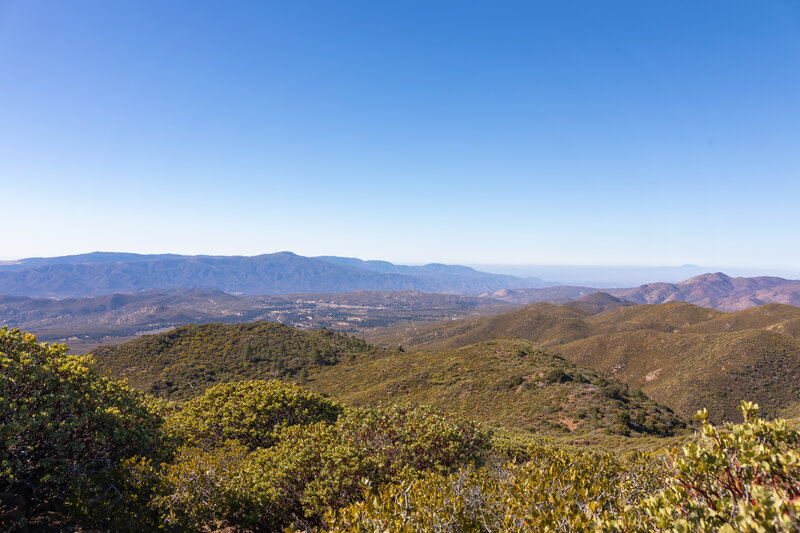 View west from Combs Peak past Chihuahua Valley.