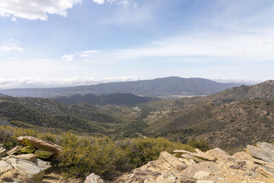 View west down the canyon.