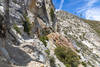 A dynamited section of the Pacific Crest Trail.