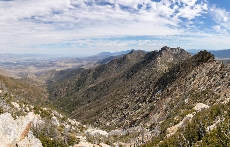 Apache Peak and Antsell Rock alongside Murray Canyon.