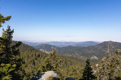 Clouds above the Los Angeles metropolitan area.