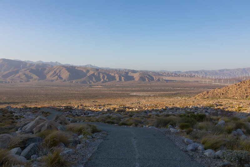Sunset over San Gorgonio Pass.