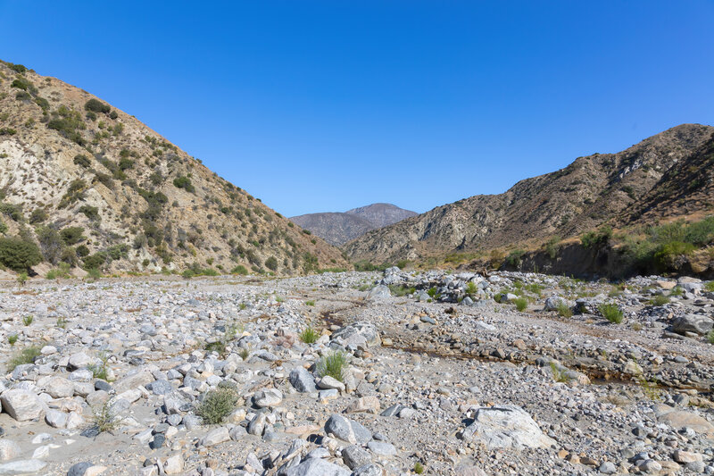 The first crossing of Mission Creek.