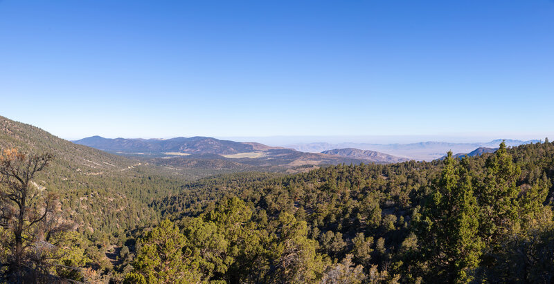 Bear Valley and the Mojave Desert in the distance.