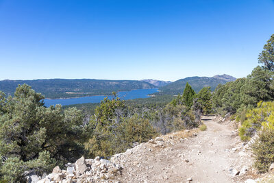 Big Bear Lake during the ascent to Bertha Peak.