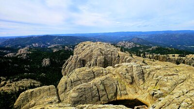View from the tower on Black Elk Peak.