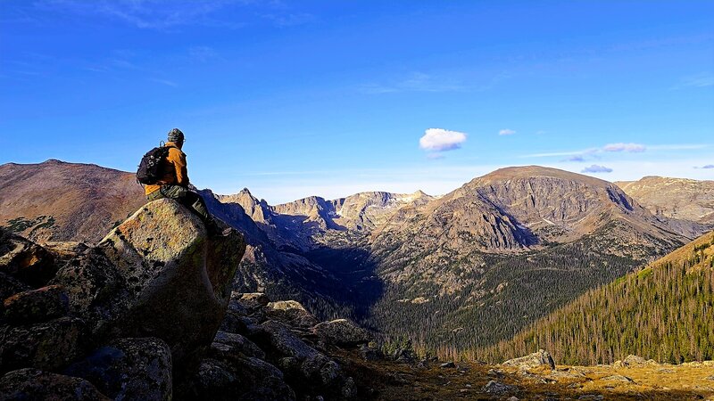 View from near the trailhead of Ute Trail.