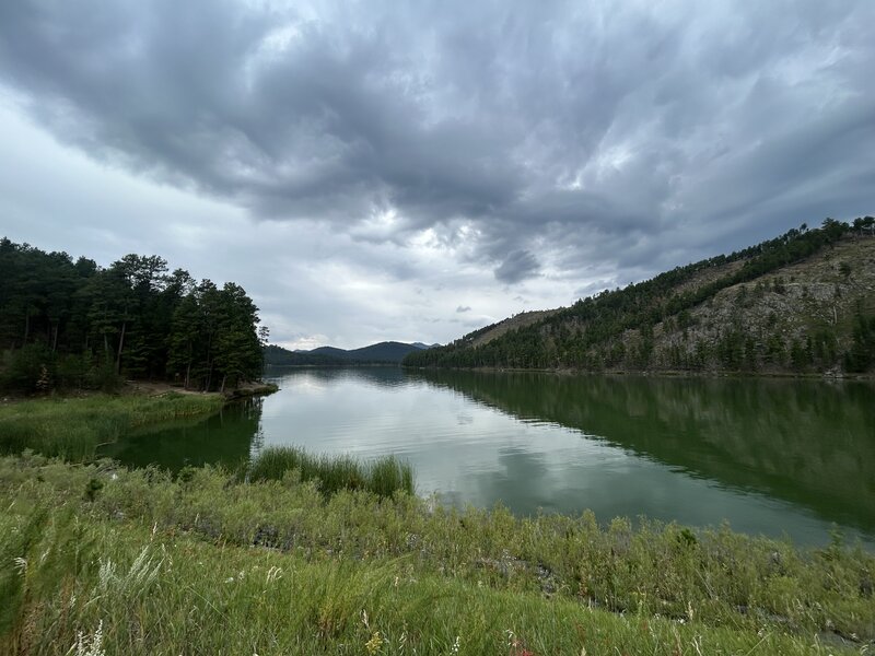 Sheridan Lake taken from trail across the dam.