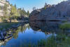 Morning reflections across Gem Lake.