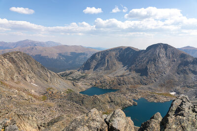 Azure Lake, Inkwell Lake, and Mount Julian