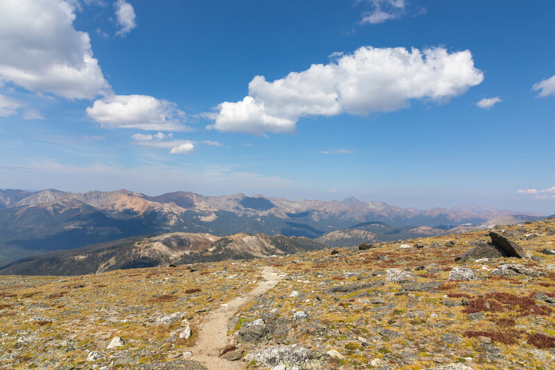 Increasing clouds on the way back from Mount Ida.