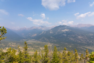 Fall River meadow from the switchbacks up Deer Mountain.