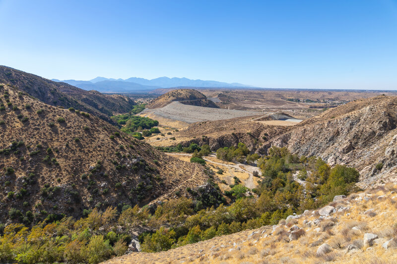 Mojave River Dam at the mouth of Deep Creek.