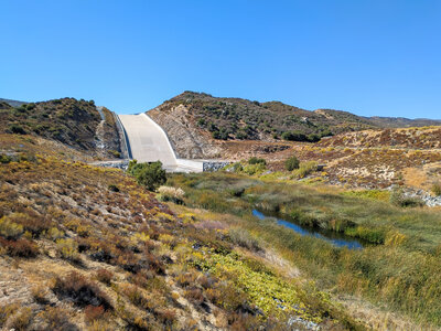 Cedar Springs Dam Spillway.