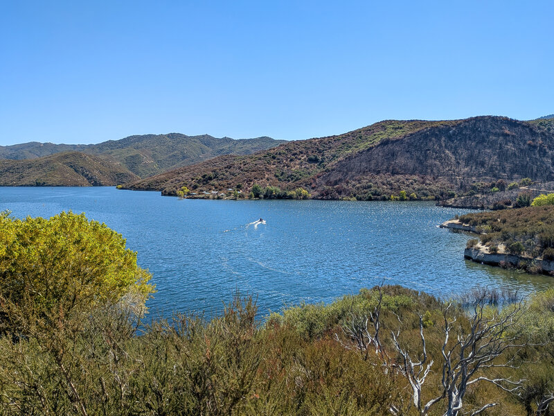 A boat near the Chamise Picnic Area.