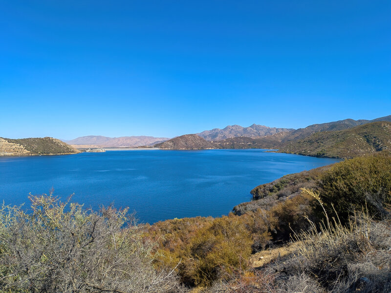 Silverwood Lake and Cedar Springs Dam.