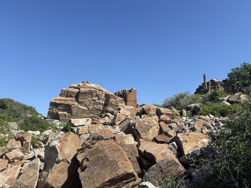 Bouldery summit