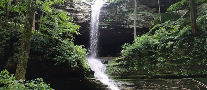 Waterfall, right after a rain. Flowing good.