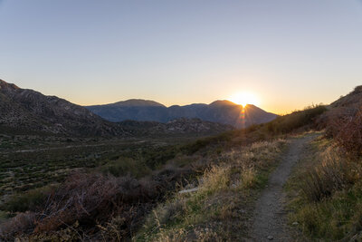 Sunrise over Cajon Mountain
