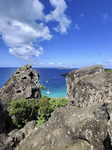A look back towards Flamands Beach