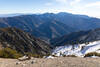 Pine Mountain Ridge with snow covered Pine Mountain and Mount Baldy in the distance.