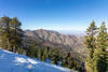 Mount Williamson from the snow covered northern side of the ridge east of Windy Gap.