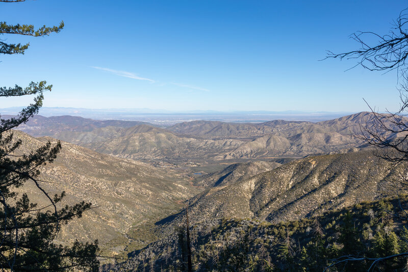 Beartrap Canyon with Palmdale in the distance.