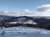 Hills and mountains in the winter, seen to the east from Tripp's Knob.