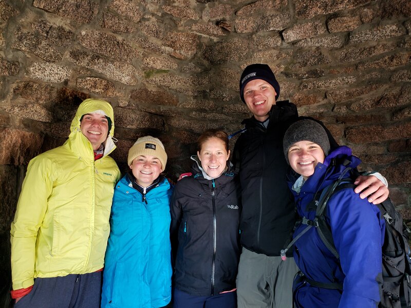 Taking shelter and making new friends in the shelter.  Cold rainstorm outside. 09/13/2021