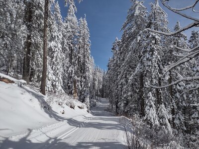 Quartz Mountain Loop on a perfect, bluebird. late February day.