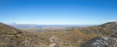 The Mojave Desert beyond Sawmill Mountain.