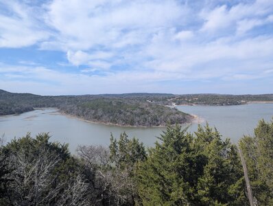 Overlook of the upper part of Tucker Lake.