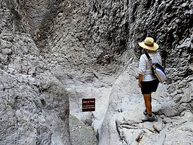 At the end of trail in Closed Canyon
