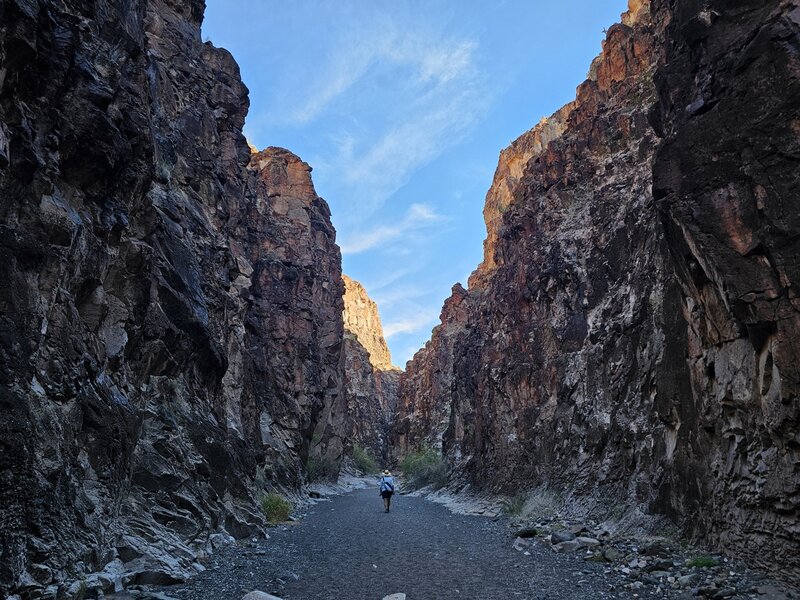 Coming out of Closed Canyon