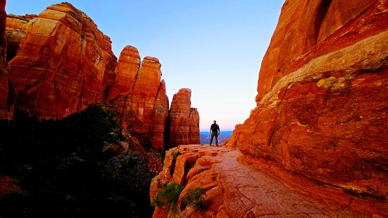 Early morning (pre-sunrise) at Cathedral Rock.