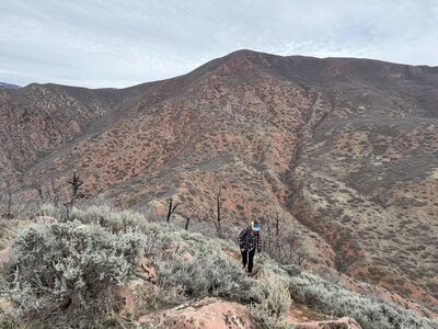 Nearing the top of Storm King Peak.