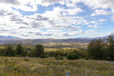 View east from the outskirts of Torres del Paine National Park.