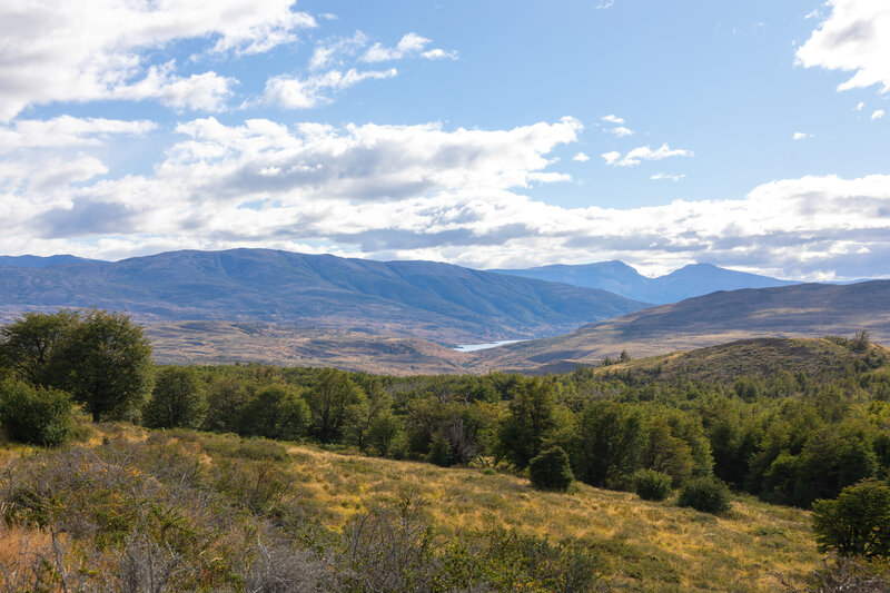 Laguna Azul in the distance.