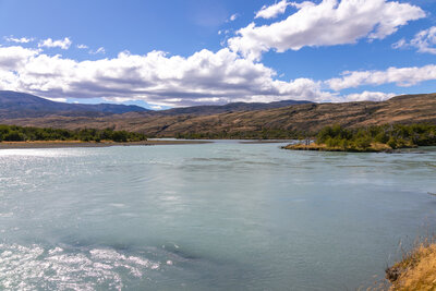 A large bend in Rio Paine.